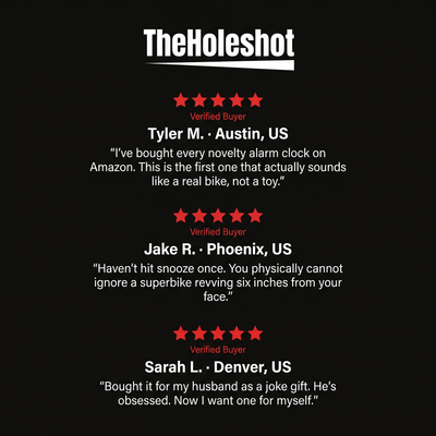 The Holeshot Alarm Clock