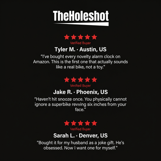 The Holeshot Alarm Clock